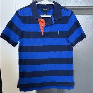 Polo by Ralph Lauren Kids Navy and Blue Striped Polo